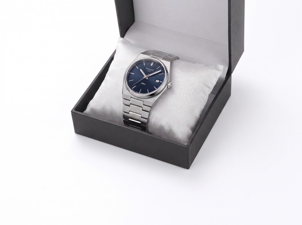 MD PRX Integrated Navy Sunburst Watch
