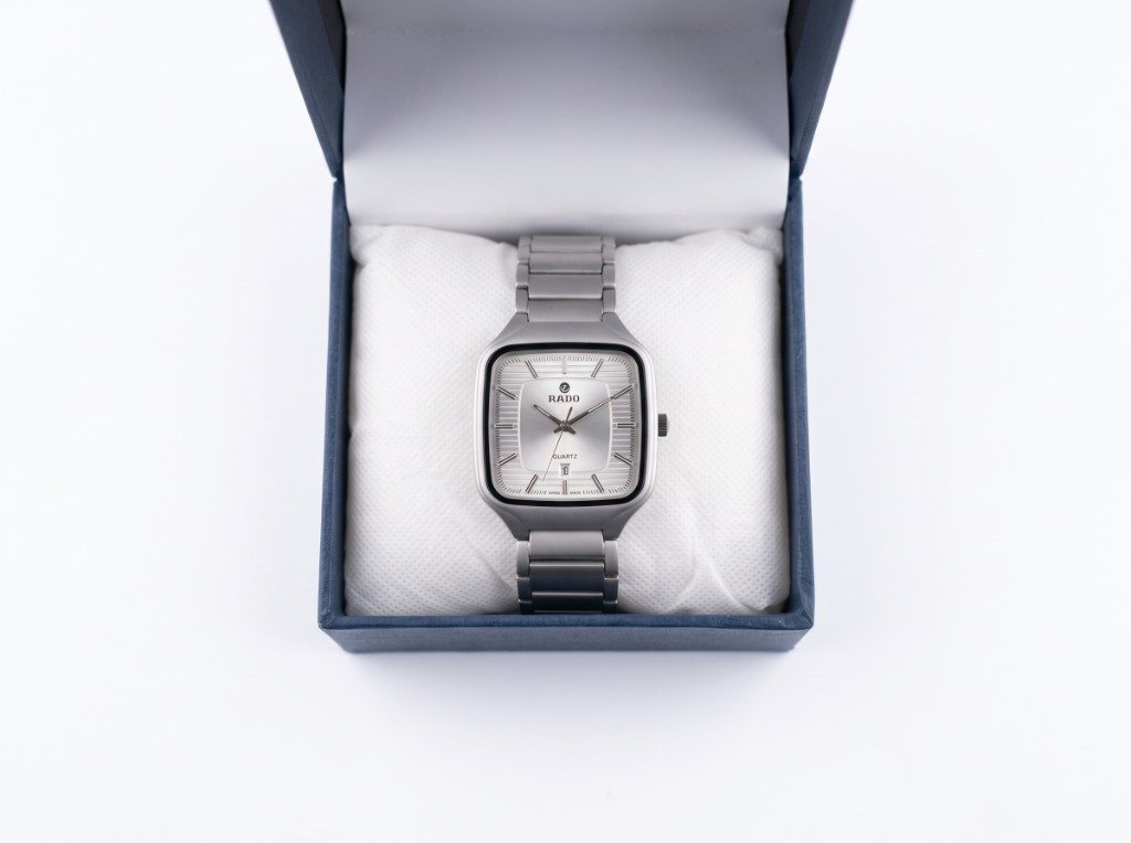 MD Horizon TV-Dial Brushed Silver Watch